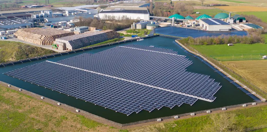 Drijvende zonnepanelen Ardooie